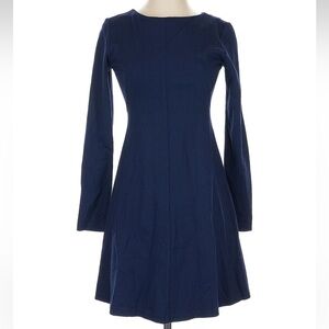 Amanda Uprichard Blue A-Line Long Sleeve Dress Women’s Size Small S